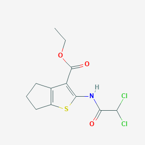 ethyl 2-[(dichloroacetyl)amino]-5,6-dihydro-4H-cyclopenta[b]thiophene-3-carboxylate