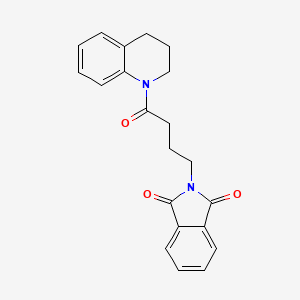 molecular formula C21H20N2O3 B5784669 2-[4-(3,4-dihydro-1(2H)-quinolinyl)-4-oxobutyl]-1H-isoindole-1,3(2H)-dione 