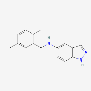 molecular formula C16H17N3 B5784686 N-(2,5-dimethylbenzyl)-1H-indazol-5-amine 