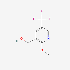 molecular formula C8H8F3NO2 B578471 (2-甲氧基-5-(三氟甲基)吡啶-3-基)甲醇 CAS No. 1227581-36-3