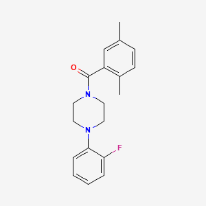 1-(2,5-dimethylbenzoyl)-4-(2-fluorophenyl)piperazine