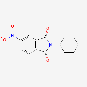 molecular formula C14H14N2O4 B5784730 2-cyclohexyl-5-nitro-1H-isoindole-1,3(2H)-dione 