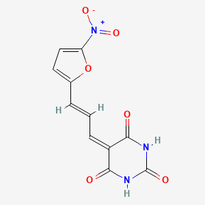 molecular formula C11H7N3O6 B5784740 5-[3-(5-nitro-2-furyl)-2-propen-1-ylidene]-2,4,6(1H,3H,5H)-pyrimidinetrione 