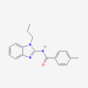 4-methyl-N-(1-propyl-1H-benzimidazol-2-yl)benzamide