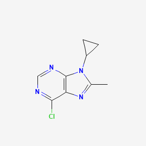 6-Chloro-9-cyclopropyl-8-methyl-9h-purine