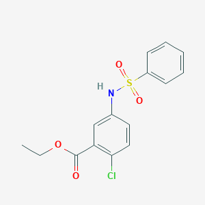 ethyl 2-chloro-5-[(phenylsulfonyl)amino]benzoate