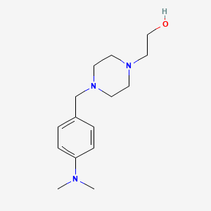 molecular formula C15H25N3O B5784764 2-{4-[4-(dimethylamino)benzyl]-1-piperazinyl}ethanol 