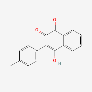 molecular formula C17H12O3 B5784783 2-hydroxy-3-(4-methylphenyl)naphthoquinone 