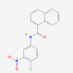 molecular formula C17H11ClN2O3 B5784791 N-(4-chloro-3-nitrophenyl)-1-naphthamide 