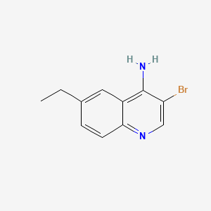 3-Bromo-6-ethylquinolin-4-amine