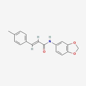 molecular formula C17H15NO3 B5784830 N-1,3-benzodioxol-5-yl-3-(4-methylphenyl)acrylamide 