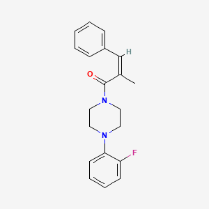 molecular formula C20H21FN2O B5784844 1-(2-fluorophenyl)-4-(2-methyl-3-phenylacryloyl)piperazine 