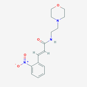 molecular formula C15H19N3O4 B5784864 N-[2-(4-morpholinyl)ethyl]-3-(2-nitrophenyl)acrylamide 