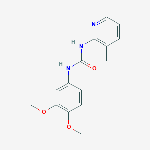 molecular formula C15H17N3O3 B5784868 N-(3,4-dimethoxyphenyl)-N'-(3-methyl-2-pyridinyl)urea 