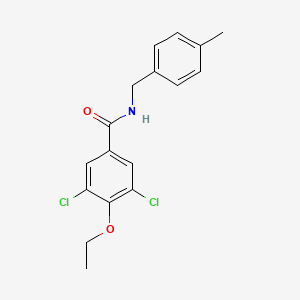 molecular formula C17H17Cl2NO2 B5784871 3,5-dichloro-4-ethoxy-N-(4-methylbenzyl)benzamide 