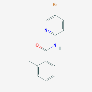 molecular formula C13H11BrN2O B5784874 N-(5-bromo-2-pyridinyl)-2-methylbenzamide 