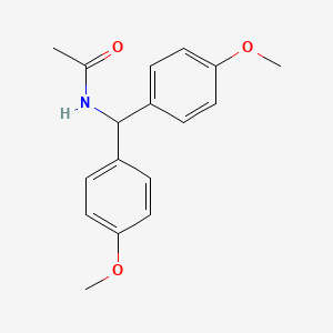 molecular formula C17H19NO3 B5784906 N-[bis(4-methoxyphenyl)methyl]acetamide 