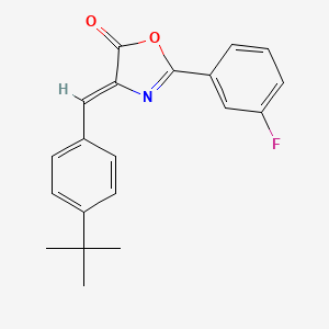 4-(4-tert-butylbenzylidene)-2-(3-fluorophenyl)-1,3-oxazol-5(4H)-one