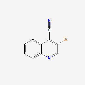 molecular formula C10H5BrN2 B578493 3-溴喹啉-4-碳腈 CAS No. 1253790-93-0