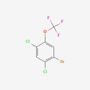 molecular formula C7H2BrCl2F3O B578494 1-Bromo-2,4-dichloro-5-(trifluoromethoxy)benzene CAS No. 1255574-72-1