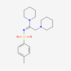 N-(1,2-di-1-piperidinylethylidene)-4-methylbenzenesulfonamide