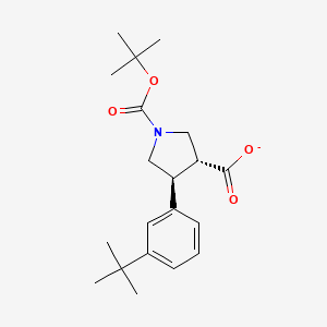 (3R,4S)-4-(3-tert-butylphenyl)-1-[(2-methylpropan-2-yl)oxycarbonyl]pyrrolidine-3-carboxylate