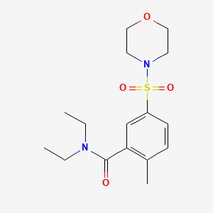 molecular formula C16H24N2O4S B5784987 N,N-diethyl-2-methyl-5-(4-morpholinylsulfonyl)benzamide 