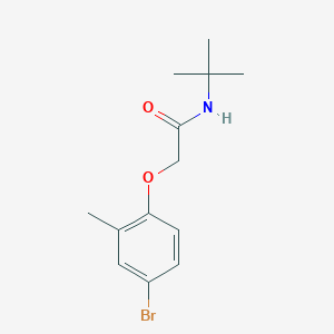 molecular formula C13H18BrNO2 B5784994 2-(4-bromo-2-methylphenoxy)-N-(tert-butyl)acetamide 