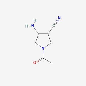 1-Acetyl-4-aminopyrrolidine-3-carbonitrile