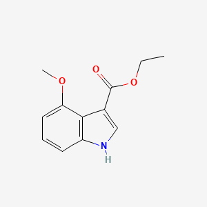 molecular formula C12H13NO3 B578501 Ethyl 4-Methoxyindole-3-carboxylate CAS No. 1214325-48-0