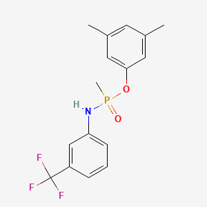 molecular formula C16H17F3NO2P B5785014 3,5-dimethylphenyl P-methyl-N-[3-(trifluoromethyl)phenyl]phosphonamidoate 