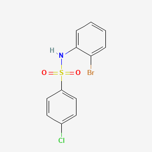 molecular formula C12H9BrClNO2S B5785066 N-(2-bromophenyl)-4-chlorobenzenesulfonamide 