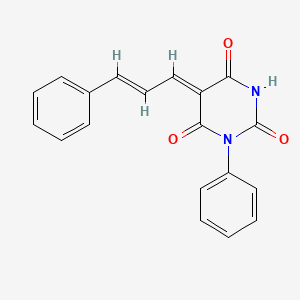 1-phenyl-5-(3-phenyl-2-propen-1-ylidene)-2,4,6(1H,3H,5H)-pyrimidinetrione