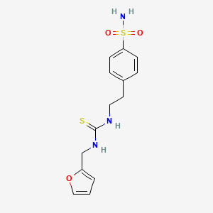 4-[2-({[(2-furylmethyl)amino]carbonothioyl}amino)ethyl]benzenesulfonamide
