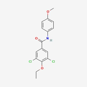molecular formula C16H15Cl2NO3 B5785093 3,5-dichloro-4-ethoxy-N-(4-methoxyphenyl)benzamide CAS No. 692275-43-7
