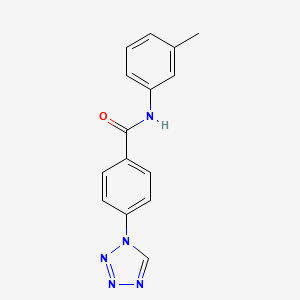N-(3-methylphenyl)-4-(1H-tetrazol-1-yl)benzamide