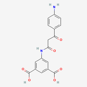 5-{[3-(4-aminophenyl)-3-oxopropanoyl]amino}isophthalic acid