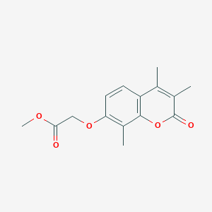 molecular formula C15H16O5 B5785127 methyl [(3,4,8-trimethyl-2-oxo-2H-chromen-7-yl)oxy]acetate 