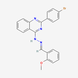 molecular formula C22H17BrN4O B5785136 2-methoxybenzaldehyde [2-(4-bromophenyl)-4-quinazolinyl]hydrazone 