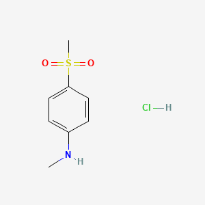 B578515 N-Methyl-4-(methylsulfonyl)aniline hydrochloride CAS No. 1263378-01-3