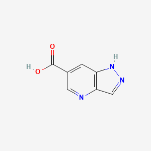 molecular formula C7H5N3O2 B578518 1H-吡唑并[4,3-b]吡啶-6-羧酸 CAS No. 1256807-59-6