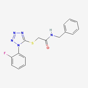molecular formula C16H14FN5OS B5785181 N-benzyl-2-{[1-(2-fluorophenyl)-1H-tetrazol-5-yl]thio}acetamide 