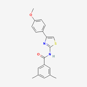 N-[4-(4-methoxyphenyl)-1,3-thiazol-2-yl]-3,5-dimethylbenzamide