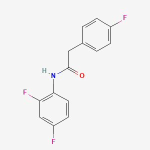 molecular formula C14H10F3NO B5785257 N-(2,4-difluorophenyl)-2-(4-fluorophenyl)acetamide 