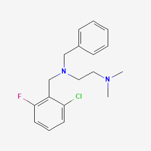 molecular formula C18H22ClFN2 B5785268 N-benzyl-N-(2-chloro-6-fluorobenzyl)-N',N'-dimethyl-1,2-ethanediamine 