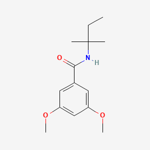 molecular formula C14H21NO3 B5785273 N-(1,1-dimethylpropyl)-3,5-dimethoxybenzamide 