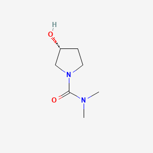 molecular formula C7H14N2O2 B578528 (R)-3-羟基-N,N-二甲基吡咯烷-1-甲酰胺 CAS No. 1315054-87-5