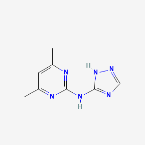 molecular formula C8H10N6 B5785307 4,6-dimethyl-N-1H-1,2,4-triazol-5-yl-2-pyrimidinamine 