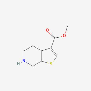 molecular formula C9H11NO2S B578531 Methyl 4,5,6,7-tetrahydrothieno[2,3-c]pyridine-3-carboxylate CAS No. 1256813-70-3