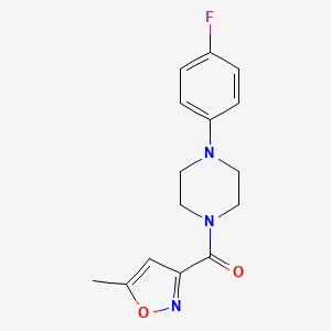 molecular formula C15H16FN3O2 B5785321 1-(4-fluorophenyl)-4-[(5-methyl-3-isoxazolyl)carbonyl]piperazine 
